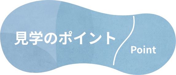 見学のポイント Point