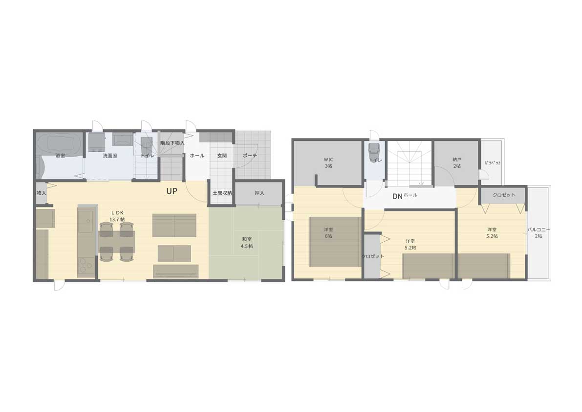 和室のある3LDKの住まい