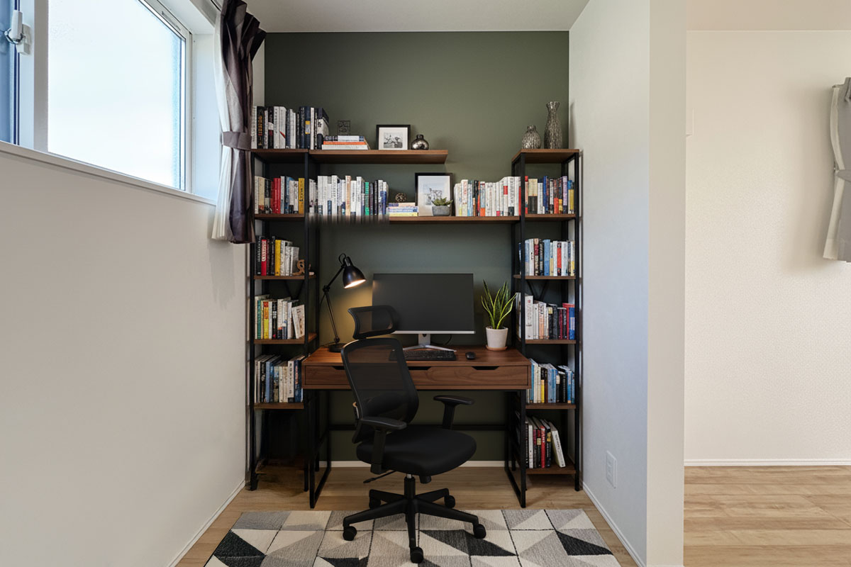 一つひとつにゆとりを持たせた空間と、回遊動線の暮らしやすい住まい