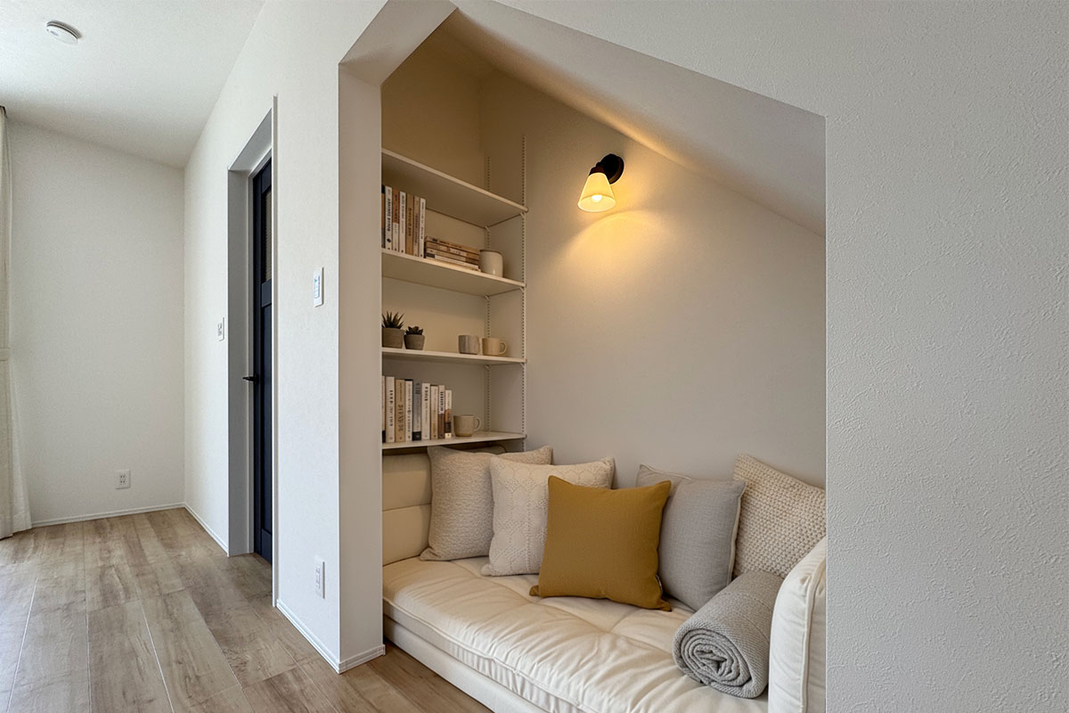 一つひとつにゆとりを持たせた空間と、回遊動線の暮らしやすい住まい